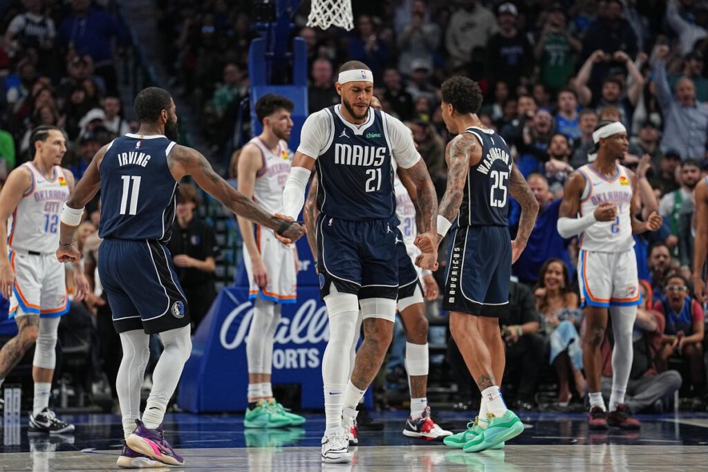 dallas mavericks vs okc thunder match player stats