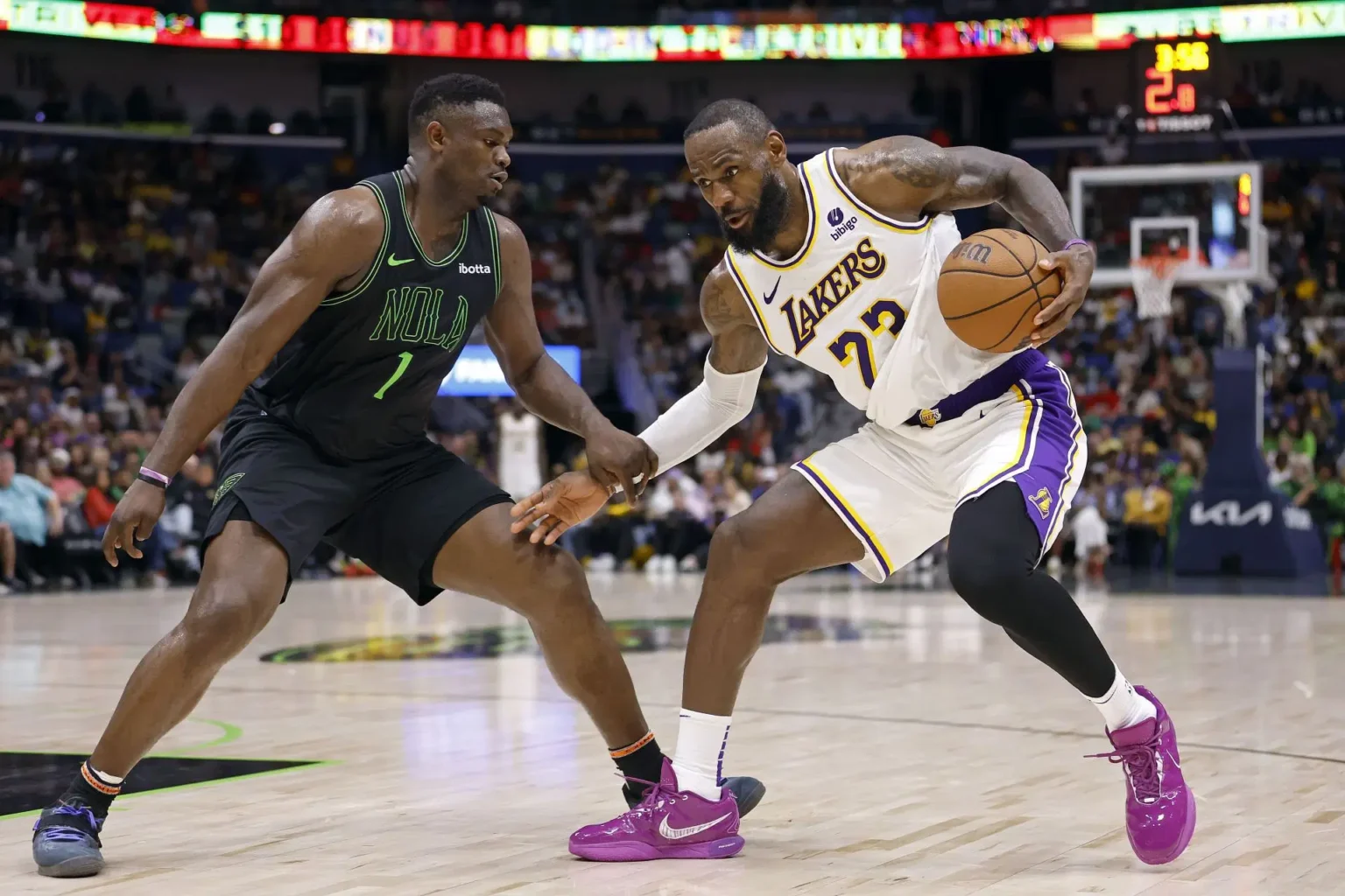 new orleans pelicans vs lakers match player stats