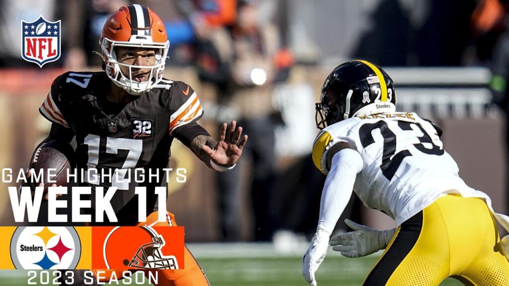 steelers vs cleveland browns match player stats
