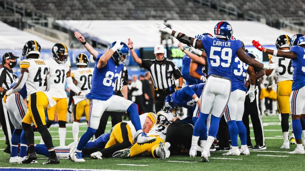 new york giants vs steelers match player stats
