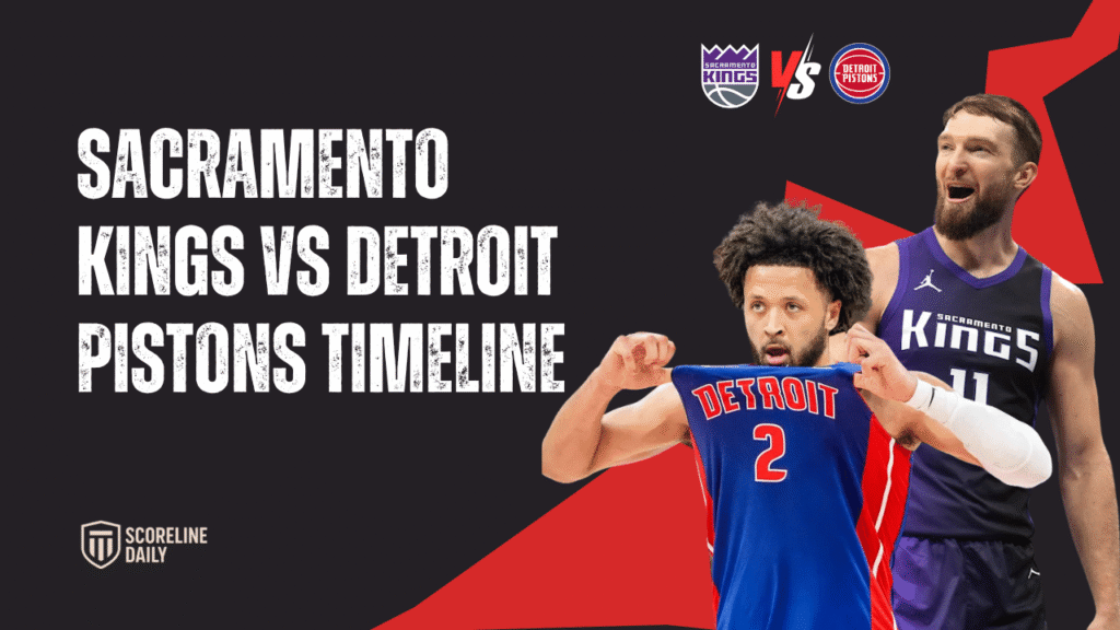 sacramento kings vs detroit pistons timeline