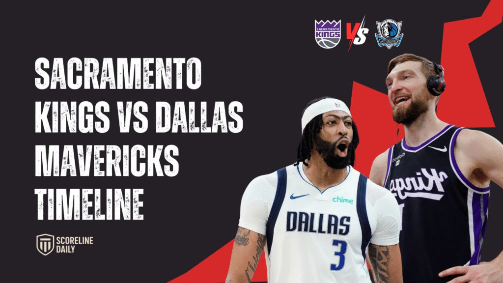sacramento kings vs dallas mavericks timeline