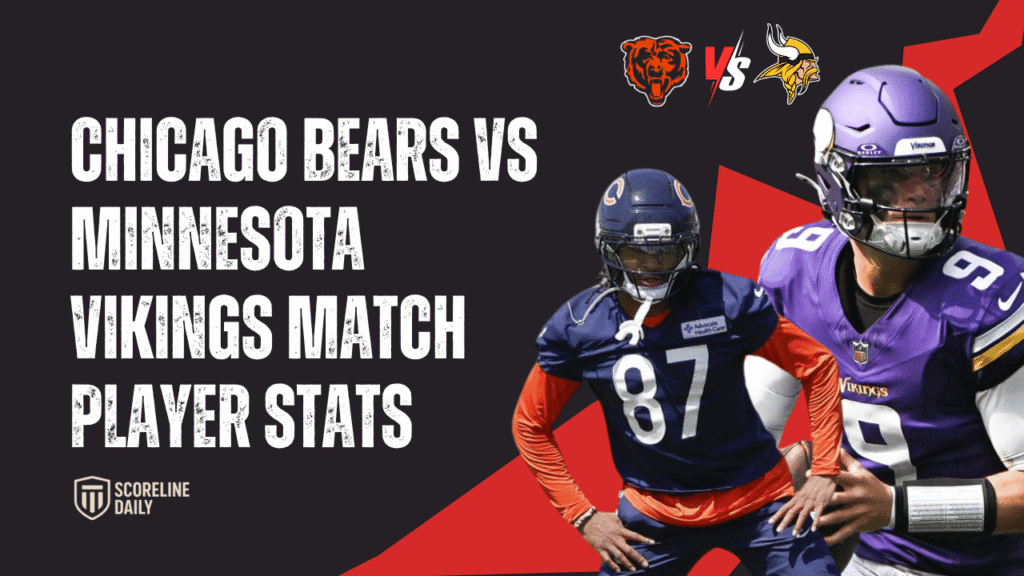 chicago bears vs minnesota vikings match player stats