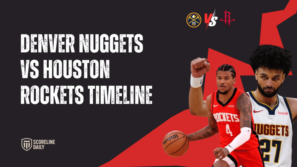 denver nuggets vs houston rockets timeline