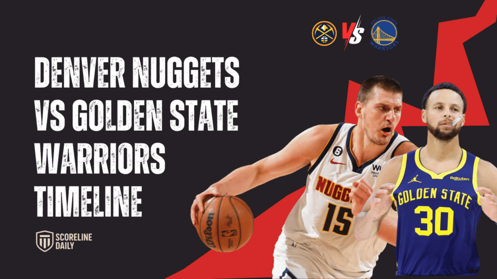 denver nuggets vs golden state warriors timeline