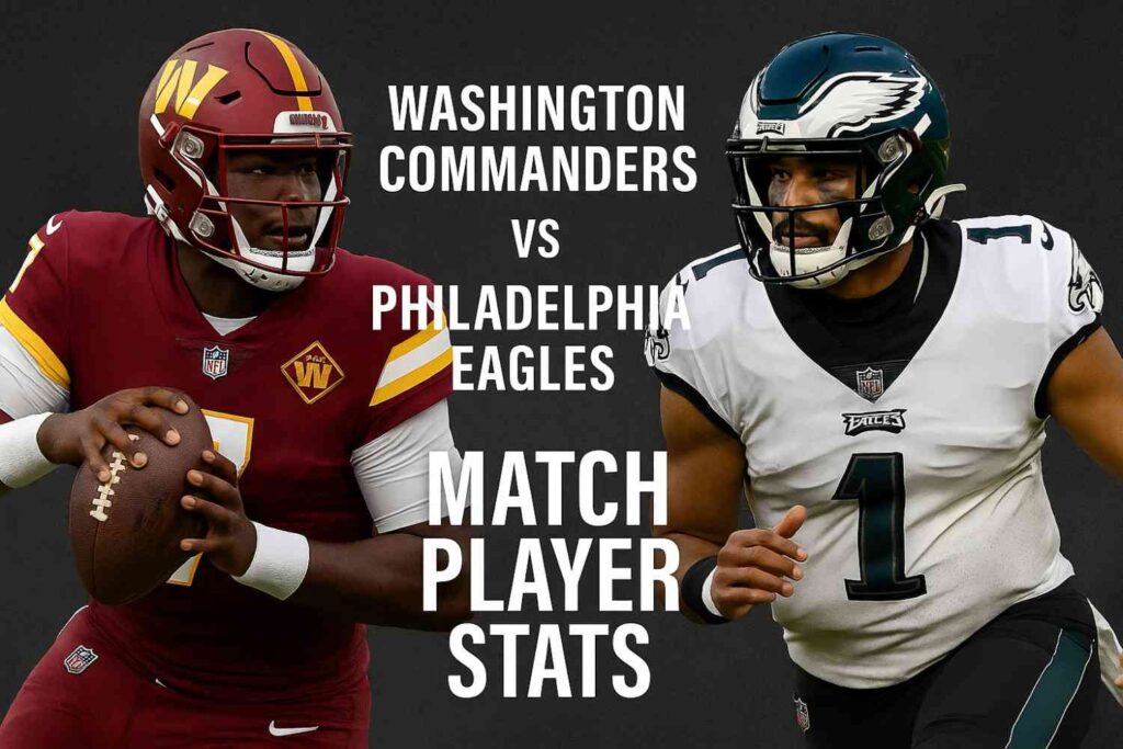 washington commanders vs philadelphia eagles match player stats