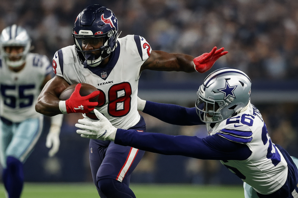 houston texans vs dallas cowboys match player stats