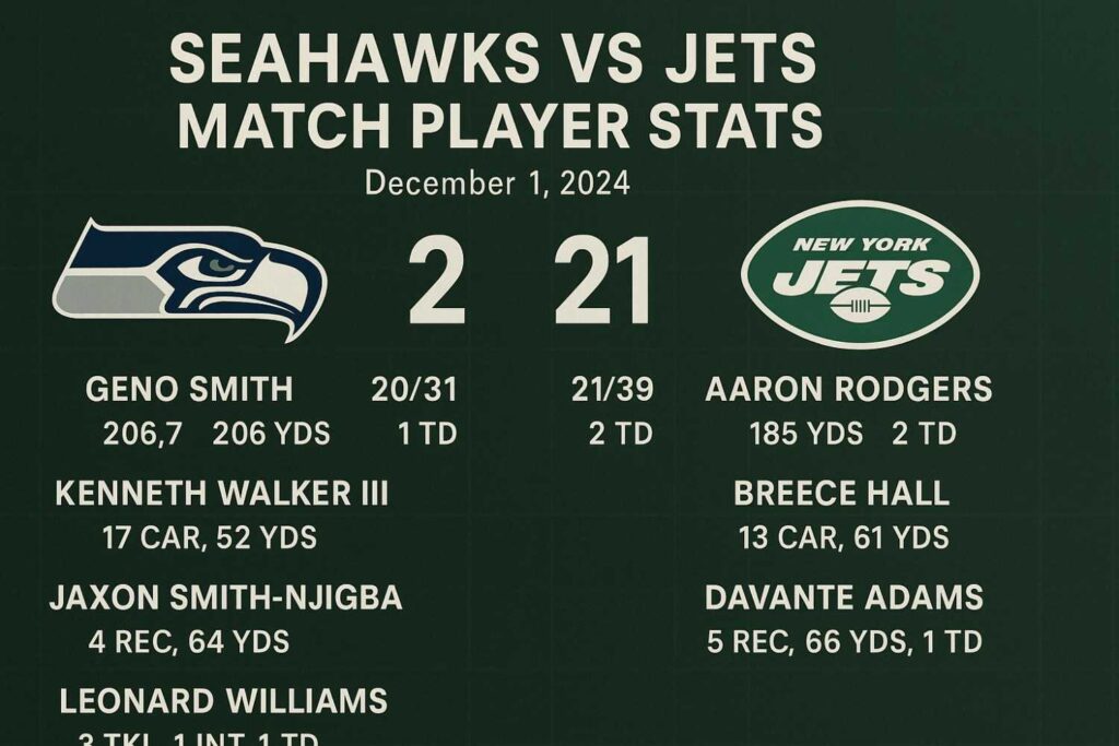 seahawks vs new york jets match player stats