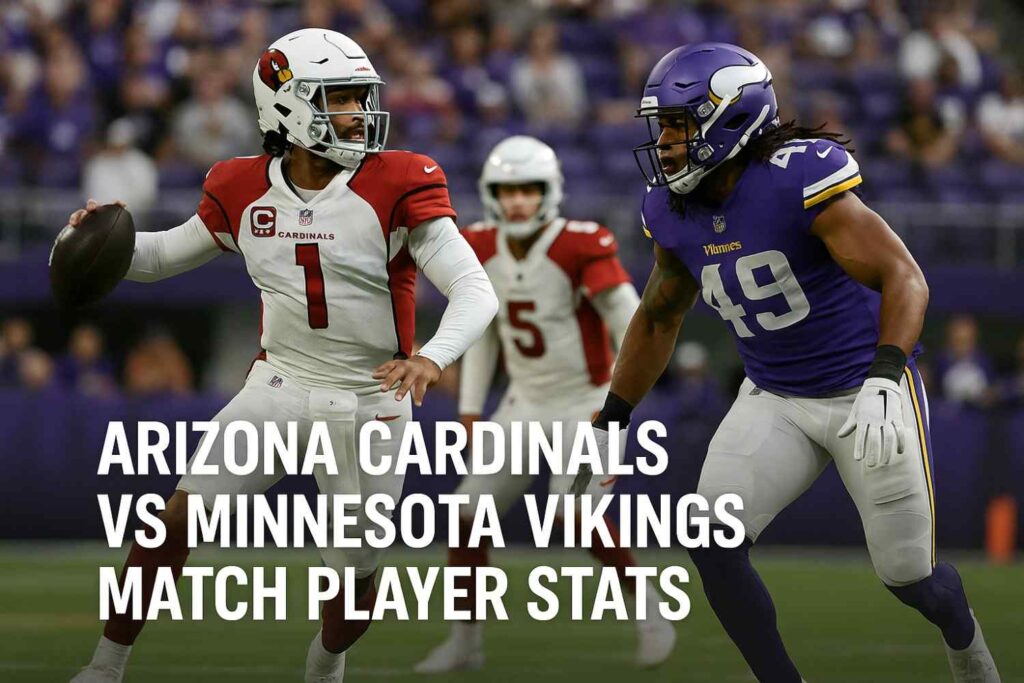 arizona cardinals vs minnesota vikings match player stats